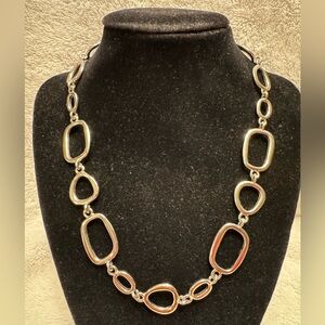 Lia Sophia Chain Link Silver Tone Necklace